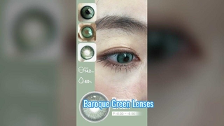 MillCReeK Baroque Green 14.2mm Daily Disposable Contact Lenses – Natural Beauty, 8.5 Base, 40% Water