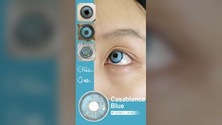 Casablanca Blue 14,2 mm Ετήσιος καλλυντικός φακός επαφής, OEM προμηθευτής απευθείας από το εργοστάσιο