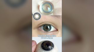 Υβριδικός έγχρωμος φακός επαφής γατάκι με 40% περιεκτικότητα σε νερό και καμπύλη βάσης 8,5 για ετήσια χρήση